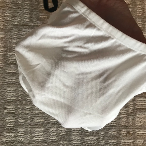 NWT white mesh solid striped high waisted printed - Picture 6 of 6